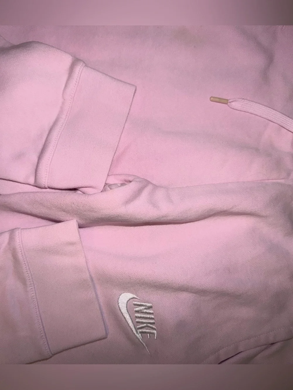 Nike Kids Light Pink Joggers with Embroidered Logo